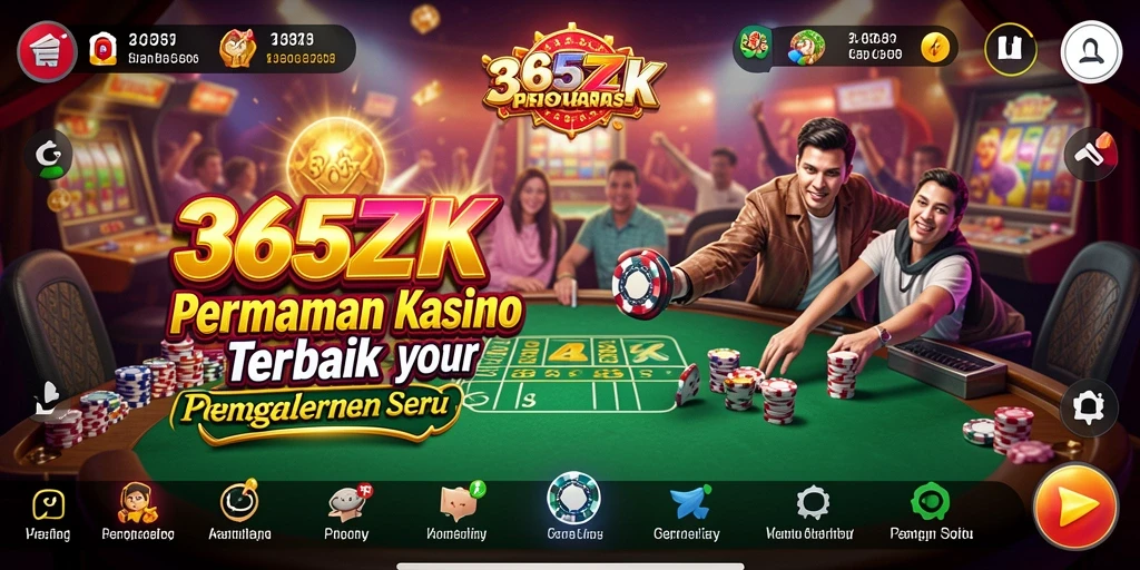 Tampilan menawan permainan Kasino di 365ZK.