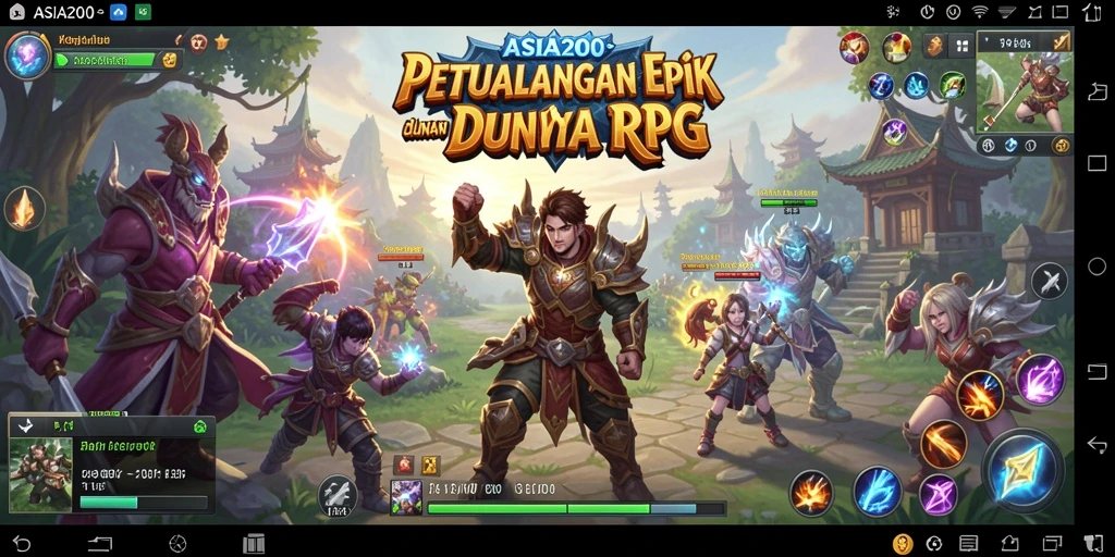Tampilan permainan mendebarkan penuh aksi RPG.