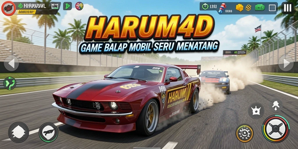 Gameplay balapan mendebarkan di HARUM4D