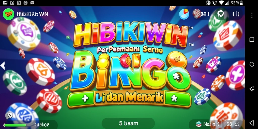 Tampilan gameplay utama HIBIKIWIN dalam permainan Bingo.