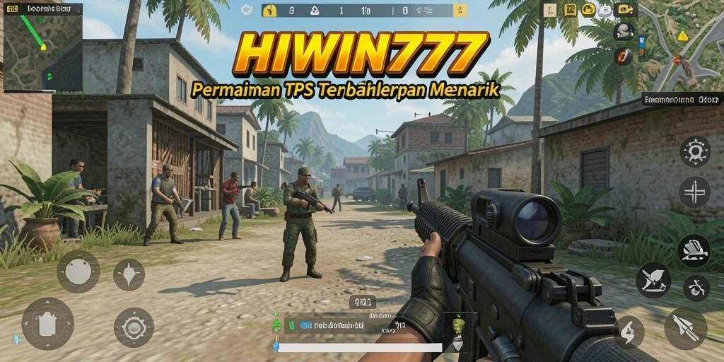 Screenshot HIWIN777 menunjukkan aksi seru dalam gameplay TPS.