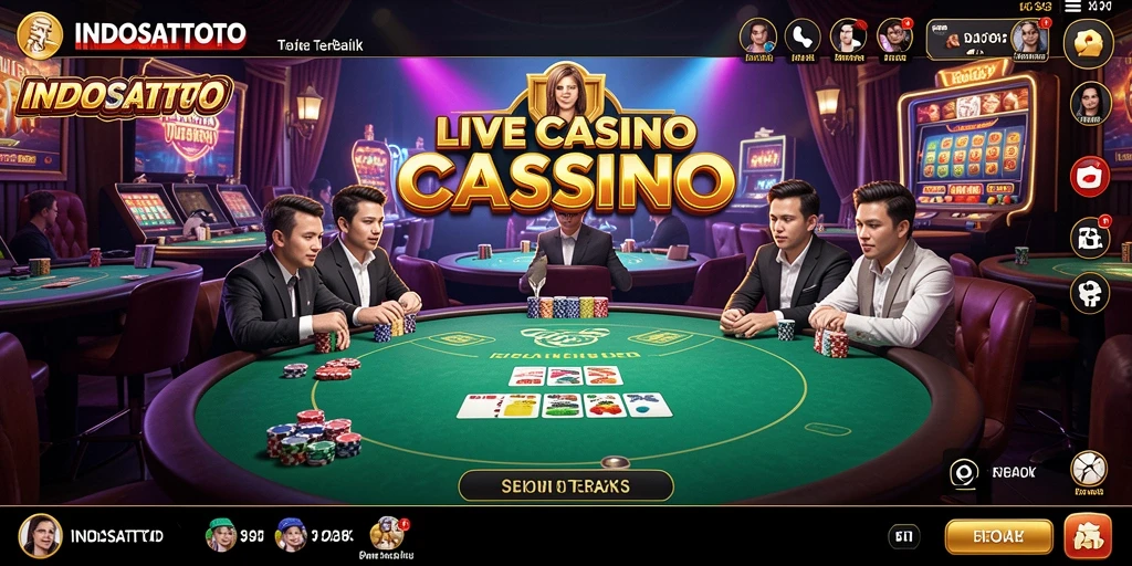 Tampilan gameplay Live Casino yang menarik dan interaktif.