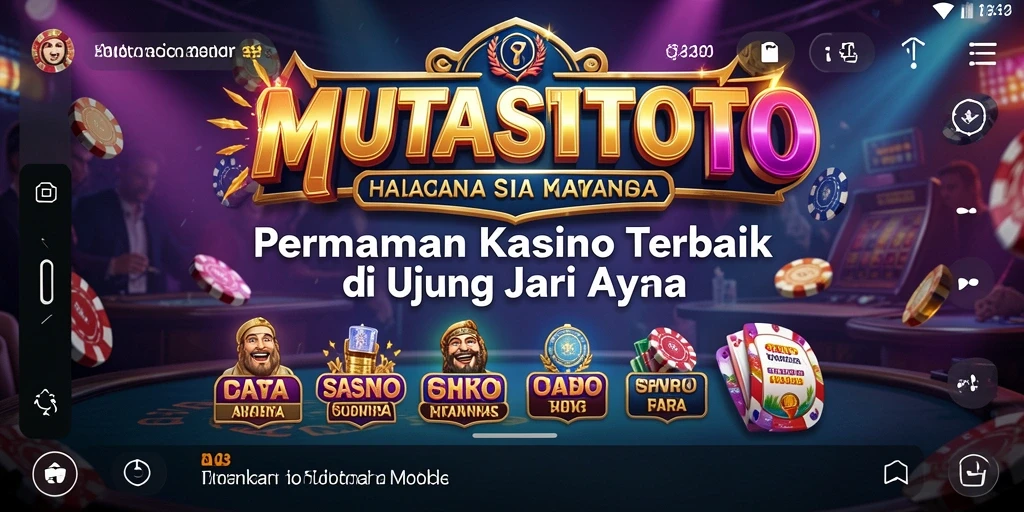 Tampilan gameplay menakjubkan di <strong>MUTASITOTO</strong> dengan dealer langsung.