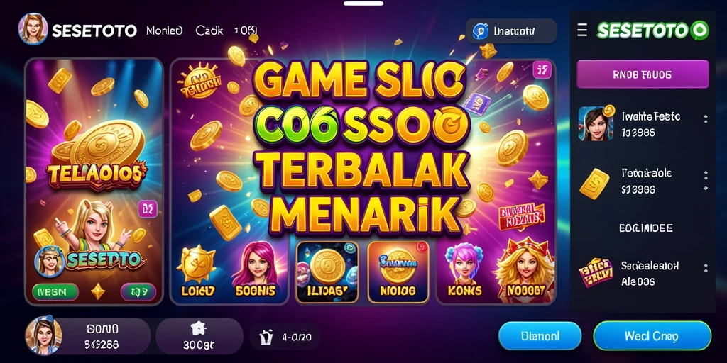Screenshot gameplay SESETOTO dengan tampilan slot yang menarik.