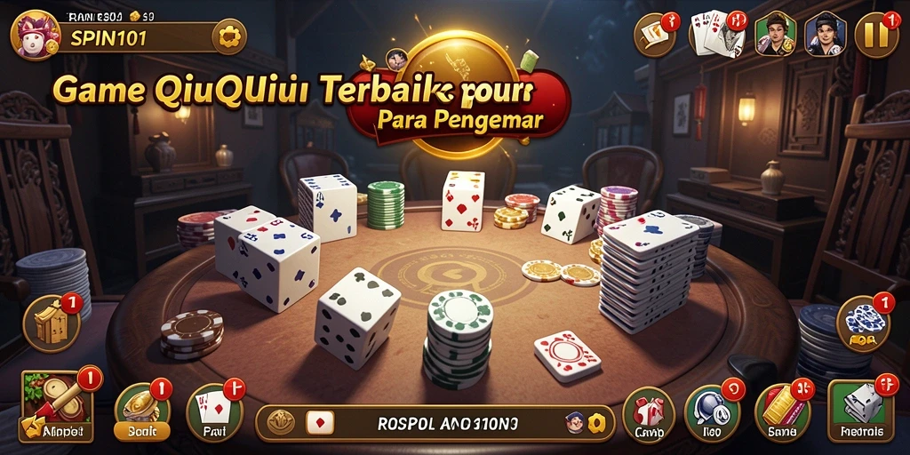 Tampilan menarik dari gameplay QiuQiu SPIN101.