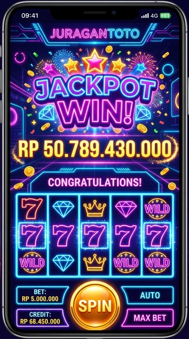 Tampilan antarmuka juragantoto yang sederhana dan intuitif.